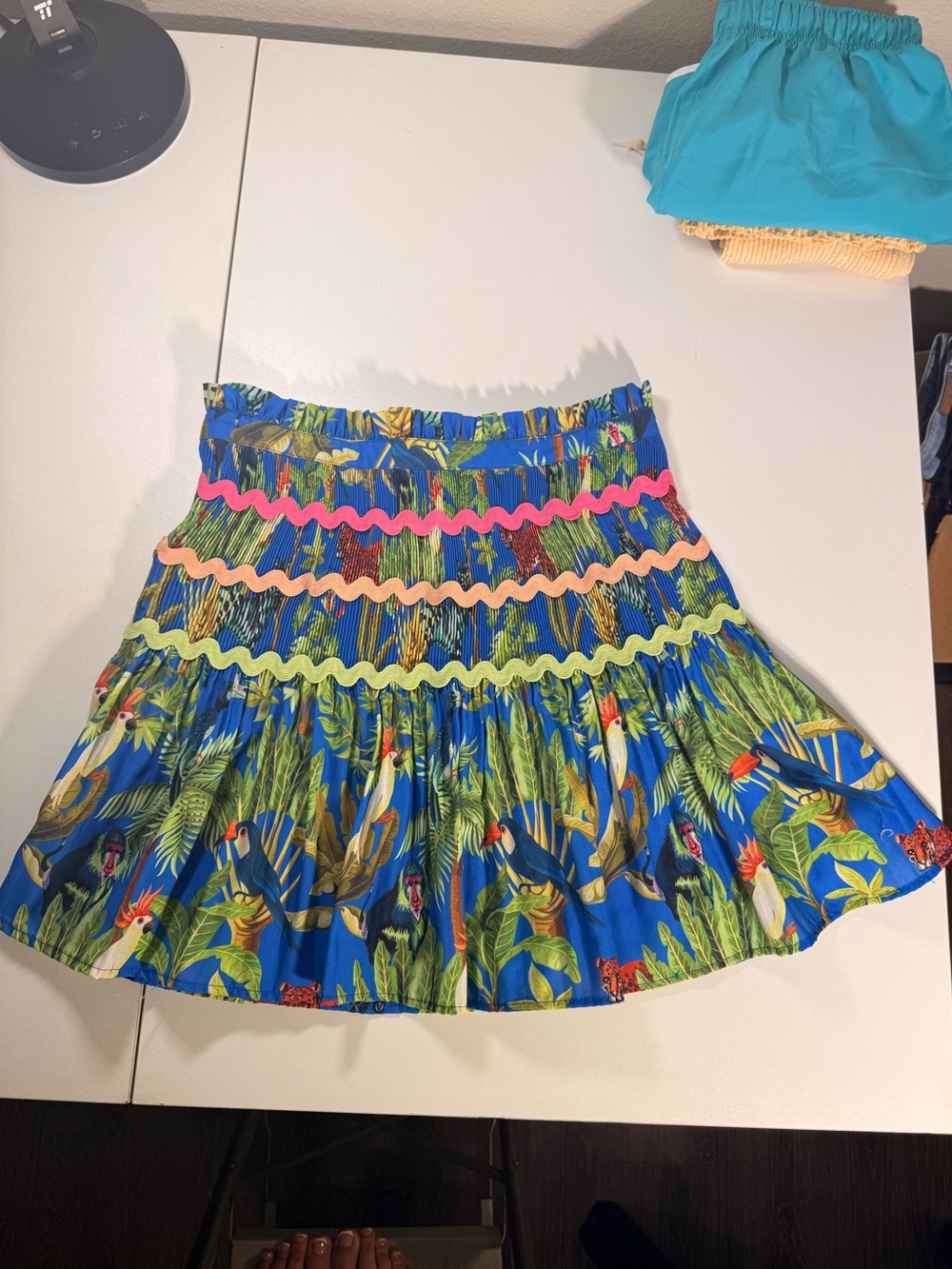 Strapless Tropical Top